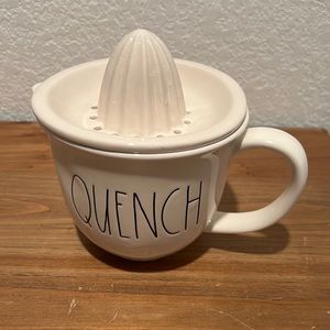 Rae Dunn By Magenta “Quench” Juicer Large Letters - Citrus squeezer